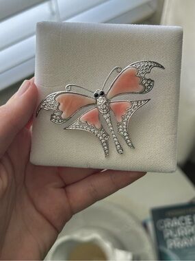 Genuine Mother of Pearl Butterfly Brooch Fifth Avenue